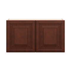 J&K Mahogany J5 Double Door Wall Cabinet - 33" W x 18" H