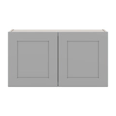 J&K Castle Grey S5 Double Door Wall Cabinet - 33" W x 18" H
