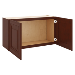 J&K Mahogany J5 Double Door Wall Cabinet - 33" W x 18" H