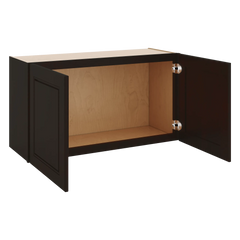 J&K Espresso K8 Double Door Wall Cabinet - 33" W x 18" H