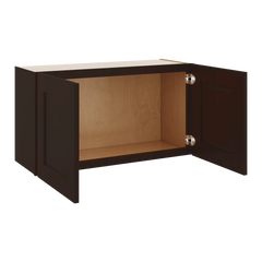 J&K Java Coffee S1 Double Door Wall Cabinet - 33" W x 18" H
