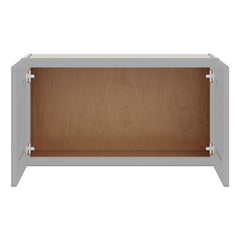 J&K Castle Grey S5 Double Door Wall Cabinet - 33" W x 18" H