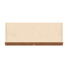 J&K Mocha Glazed K10 Double Door Wall Cabinet - 33" W x 18" H