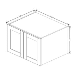 J&K Almond S2 Refrigerator Wall Cabinet - 33" W x 21" H x 27" D