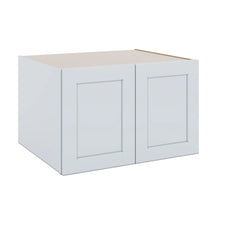 J&K White Shaker S8 Refrigerator Wall Cabinet - 33" W x 21" H x 27" D