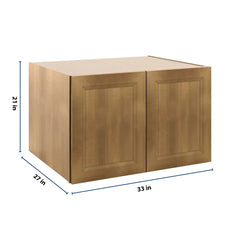J&K Butterscotch B8 Refrigerator Wall Cabinet - 33" W x 21" H x 27" D