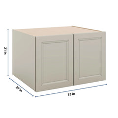 J&K Pebble B6 Refrigerator Wall Cabinet - 33" W x 21" H x 27" D
