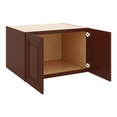 J&K Mahogany J5 Refrigerator Wall Cabinet - 33" W x 21" H x 27" D
