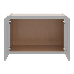 J&K Castle Grey S5 Refrigerator Wall Cabinet - 33" W x 21" H x 27" D