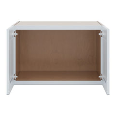 J&K White Shaker S8 Refrigerator Wall Cabinet - 33" W x 21" H x 27" D