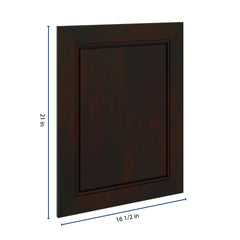 J&K Espresso K8 Dummy Door Panel 16 1/2" W x 21" H
