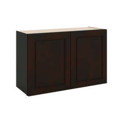 J&K Espresso K8 Double Door Wall Cabinet - 33" W x 21" H