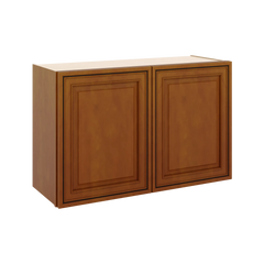 J&K Mocha Glazed K10 Double Door Wall Cabinet - 33" W x 21" H