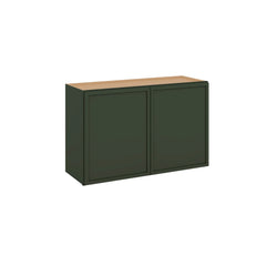 Modernform Cabinet Slim Sage Green 33" W X 21" H X 12" D Double Door Wall Cabinet