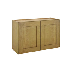 Modernform Cabinet Natural Shaker 33" W X 21" H X 12" D Double Door Wall Cabinet