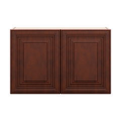 J&K Mahogany J5 Double Door Wall Cabinet - 33" W x 21" H