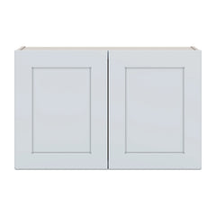 J&K White Shaker S8 Double Door Wall Cabinet - 33" W x 21" H