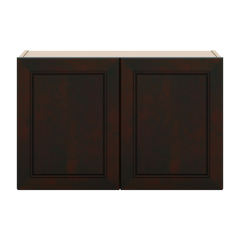 J&K Espresso K8 Double Door Wall Cabinet - 33" W x 21" H