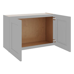 J&K Castle Grey S5 Double Door Wall Cabinet - 33" W x 21" H