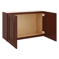 J&K Mahogany J5 Double Door Wall Cabinet - 33" W x 21" H