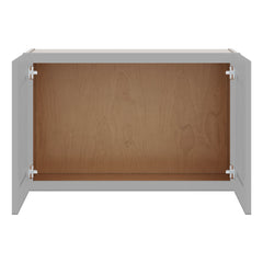 J&K Castle Grey S5 Double Door Wall Cabinet - 33" W x 21" H