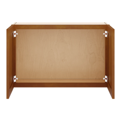 J&K Mocha Glazed K10 Double Door Wall Cabinet - 33" W x 21" H