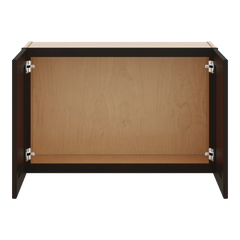J&K Espresso K8 Double Door Wall Cabinet - 33" W x 21" H