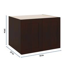 J&K Java Coffee S1 Refrigerator Wall Cabinet - 33" W x 24" H x 27" D