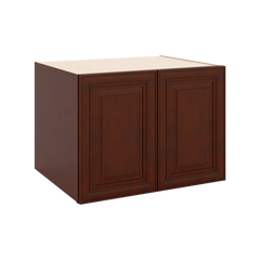 J&K Mahogany J5 Refrigerator Wall Cabinet - 33" W x 24" H x 27" D
