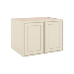 J&K Pearl Glazed H9 Refrigerator Wall Cabinet - 33" W x 24" H x 27" D