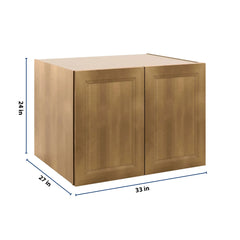 J&K Butterscotch B8 Refrigerator Wall Cabinet - 33" W x 24" H x 27" D