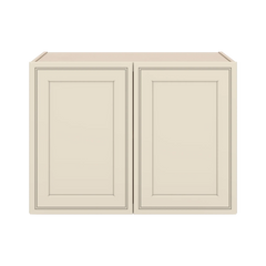 J&K Pearl Glazed H9 Refrigerator Wall Cabinet - 33" W x 24" H x 27" D