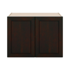 J&K Espresso K8 Refrigerator Wall Cabinet - 33" W x 24" H x 27" D