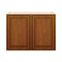 J&K Mocha Glazed K10 Refrigerator Wall Cabinet - 33" W x 24" H x 27" D