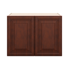 J&K Mahogany J5 Refrigerator Wall Cabinet - 33" W x 24" H x 27" D