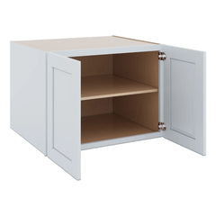 J&K White Shaker S8 Refrigerator Wall Cabinet - 33" W x 24" H x 27" D