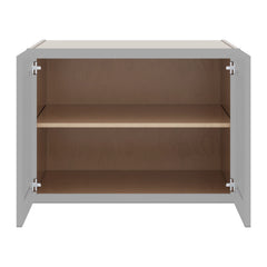 J&K Castle Grey S5 Refrigerator Wall Cabinet - 33" W x 24" H x 27" D
