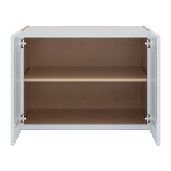 J&K White Shaker S8 Refrigerator Wall Cabinet - 33" W x 24" H x 27" D