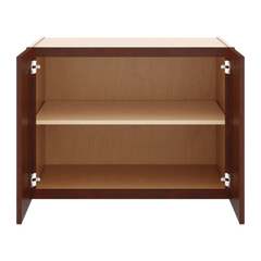 J&K Mahogany J5 Refrigerator Wall Cabinet - 33" W x 24" H x 27" D