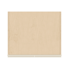 J&K Pearl Glazed H9 Refrigerator Wall Cabinet - 33" W x 24" H x 27" D