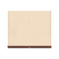 J&K Mahogany J5 Refrigerator Wall Cabinet - 33" W x 24" H x 27" D