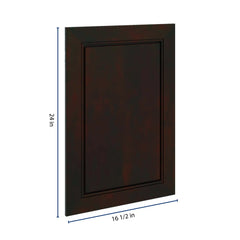 J&K Espresso K8 Dummy Door Panel 16 1/2" W x 24" H