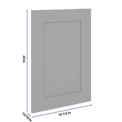 J&K Castle Grey S5 Dummy Door Panel 16 1/2" W x 24" H