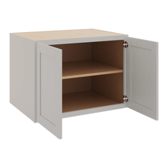 CNC Luxor 5-Piece Misty Grey 33" W X 24" H X 24" D Double Door Wall Cabinet