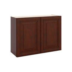 J&K Mahogany J5 Double Door Wall Cabinet - 33" W x 24" H