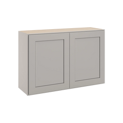CNC Luxor 5-Piece Misty Grey 33" W X 24" H Double Door Wall Cabinet