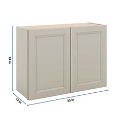 J&K Pebble B6 Double Door Wall Cabinet - 33" W x 24" H