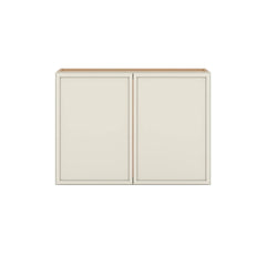 Modernform Cabinet Slim Dove White 33" W X 24" H X 12" D Double Door Wall Cabinet