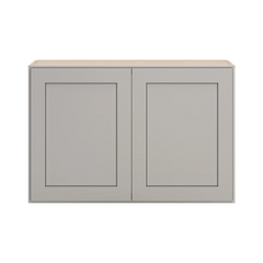 CNC Luxor 5-Piece Misty Grey 33" W X 24" H Double Door Wall Cabinet