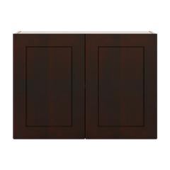 J&K Java Coffee S1 Double Door Wall Cabinet - 33" W x 24" H